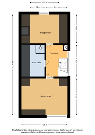 Floorplan - Millinxstraat 26B02, 3081 PN Rotterdam
